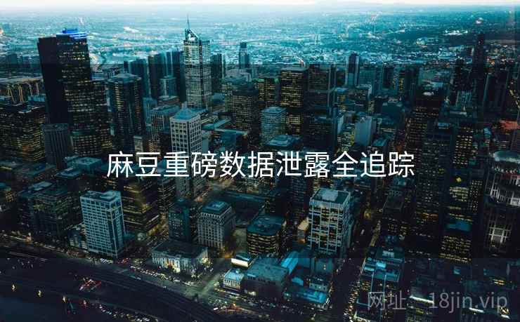 麻豆重磅数据泄露全追踪