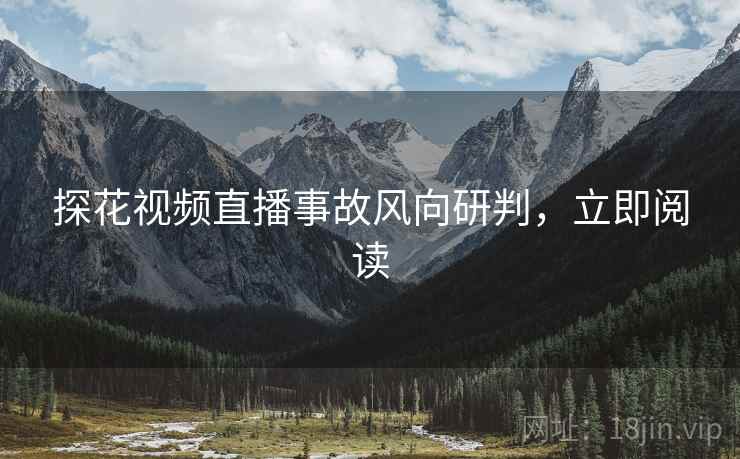 探花视频直播事故风向研判，立即阅读