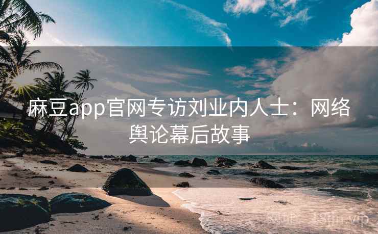 麻豆app官网专访刘业内人士：网络舆论幕后故事
