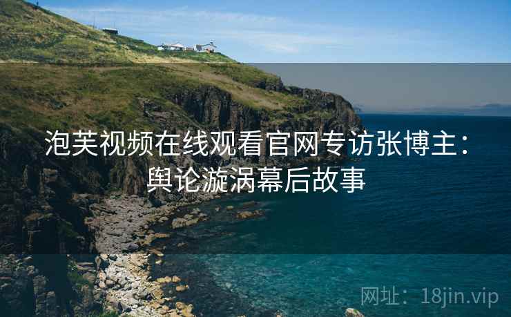 泡芙视频在线观看官网专访张博主：舆论漩涡幕后故事