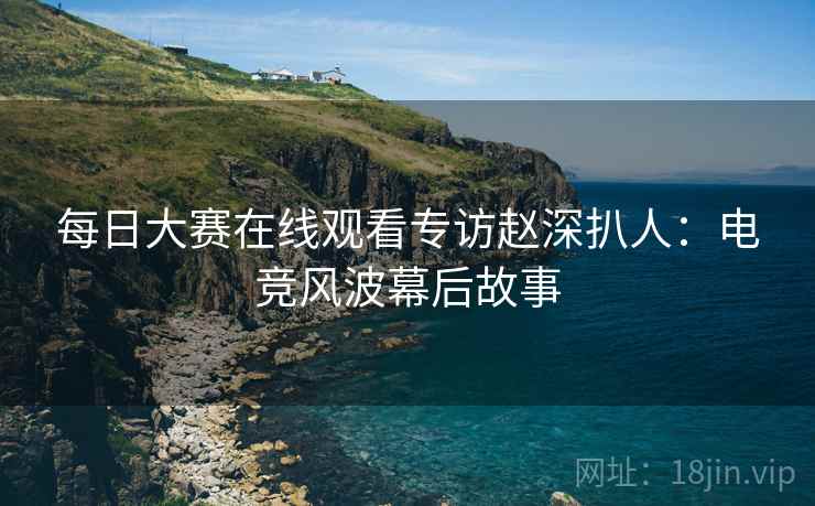 每日大赛在线观看专访赵深扒人：电竞风波幕后故事