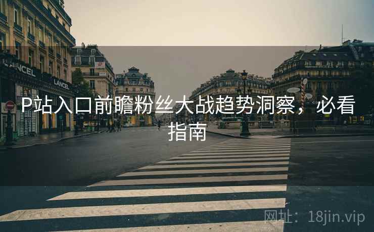 P站入口前瞻粉丝大战趋势洞察，必看指南