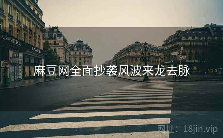 麻豆网全面抄袭风波来龙去脉